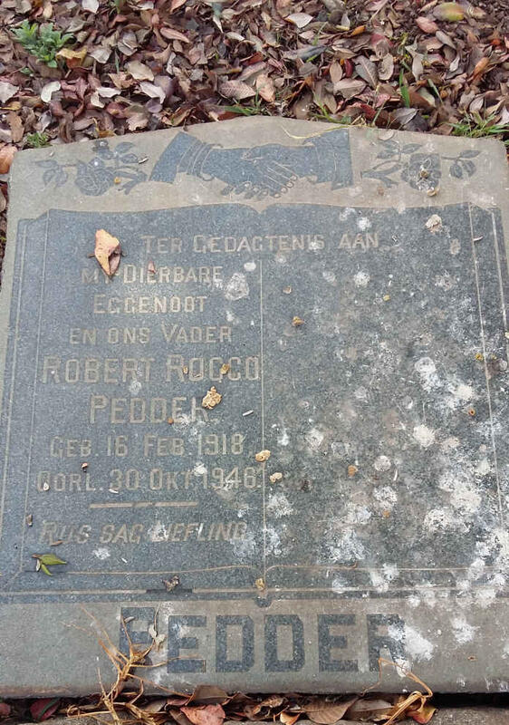 PEDDER Robert Rocco 1918-1946