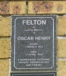 FELTON Oscar Henry 1928-1999