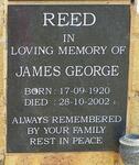REED James George 1920-2002
