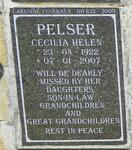 PELSER Cecilia Helen 1922-2007
