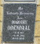 ODENDAAL Dorothy 1925-2003