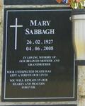 SABBAGH Mary 1927-2008