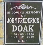 DOAK John Frederick 1950-2010