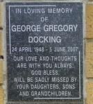DOCKING George Gregory 1948-2007