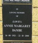 DAMBE Annie Margaret 1921-2000