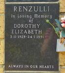 RENZULLI Dorothy Elizabeth 1929-1991