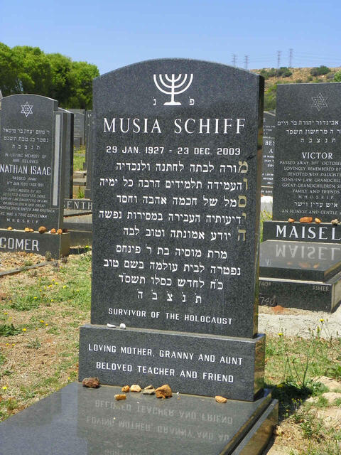 SCHIFF Musia 1927-2003