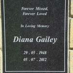 GAILEY  Diana 1948-2012