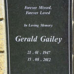 GAILEY Gerald 1947-2012