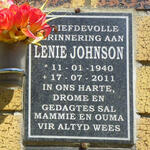 JOHNSON Lenie 1940-2011