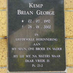 KEMP Brian George 1957-2002