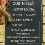 OOSTHUIZEN John Edward 1937- & Hester Louisa 1938-2007