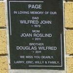 PAGE Wilfred John -1979 & Joan Roslind -2011 :: PAGE Douglas Wilfred -2011
