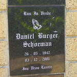 SCHOEMAN Daniël Burger 1942-2001