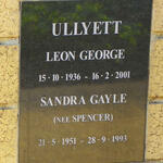 ULLYETT Leon George 1936-2001 & Sandra Gayle SPENCER 1951-1993
