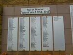 04. Roll of Honour World War I - 1914-1918