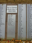 06. Roll of Honour World War II - 1939-1945 continued