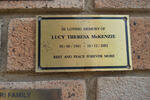 McKENZIE Lucy Theresa 1941-2002