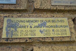 HORSBURGH Jimmy 1926-2008 & Margaret 1927-2006
