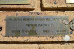ZACKEY Peter 1953-2000