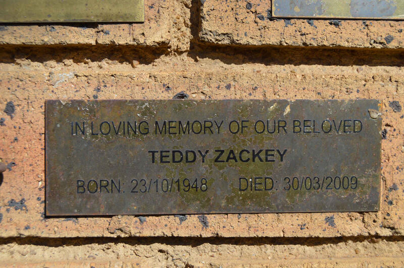 ZACKEY Teddy 1948-2009