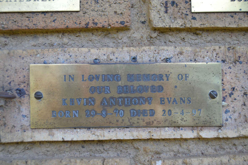 EVANS Kevin Anthony 1970-1997