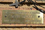 ZACKEY Mary 1927-2000