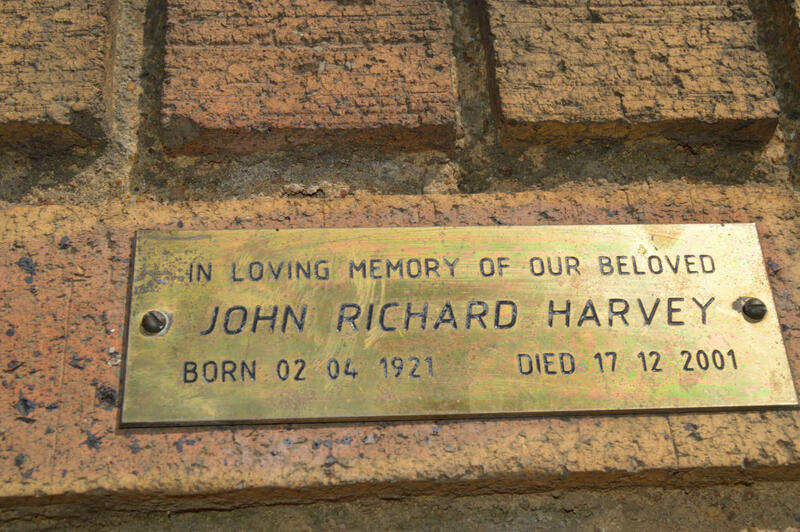 HARVEY John Richard 1921-2001