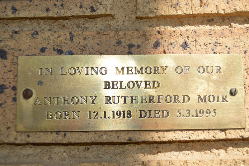 MOIR Anthony Rutherford 1918-1995