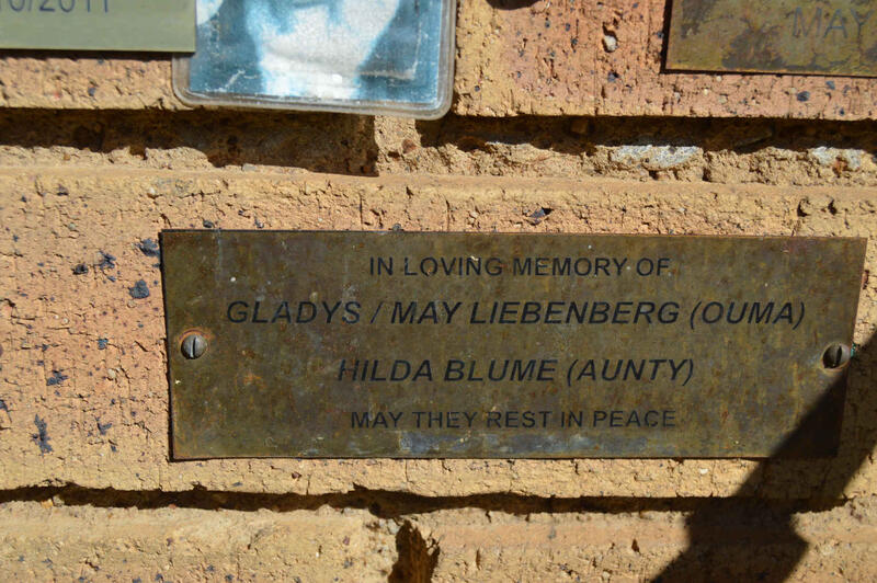 LIEBENBERG Gladys May :: BLUME Hilda