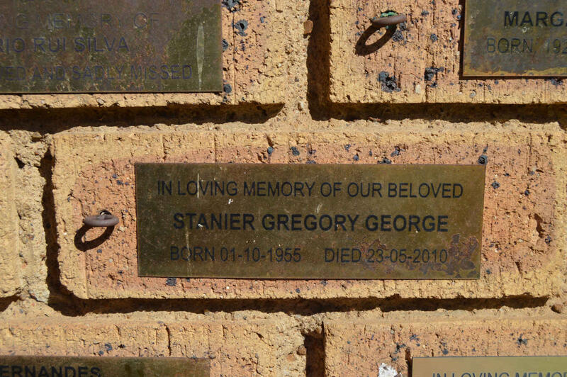 GEORGE Stanier Gregory 1955-2010