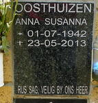 OOSTHUIZEN Anna Susanna 1942-2013