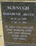 SCHNUGH Elizabeth 1929-1993