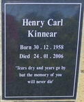KINNEAR Henry Carl 1958-2006