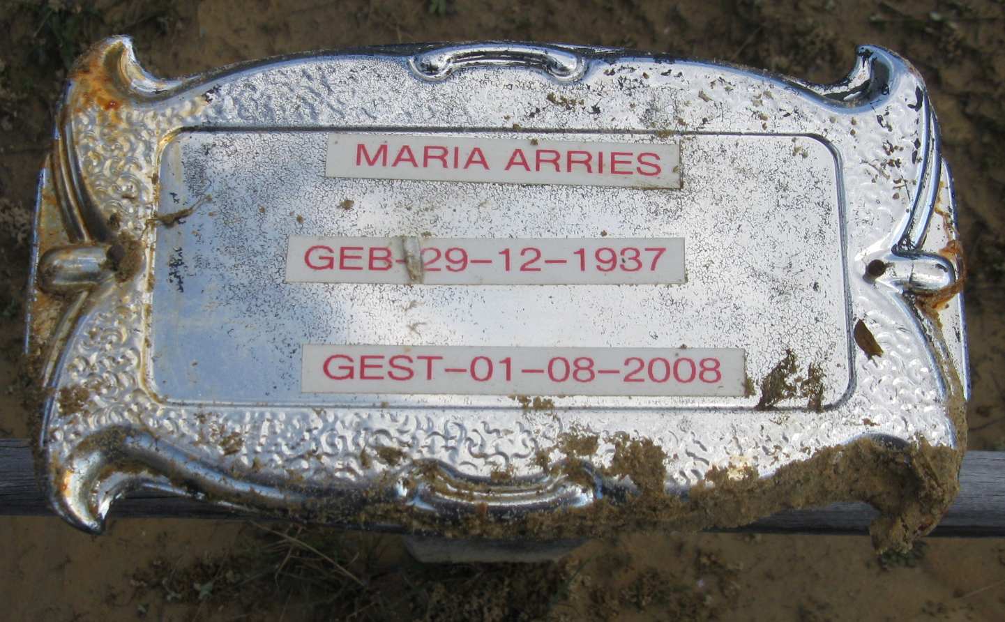 ARRIES Maria 1937-2008