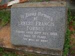 FORBES Ernest Francis -1958