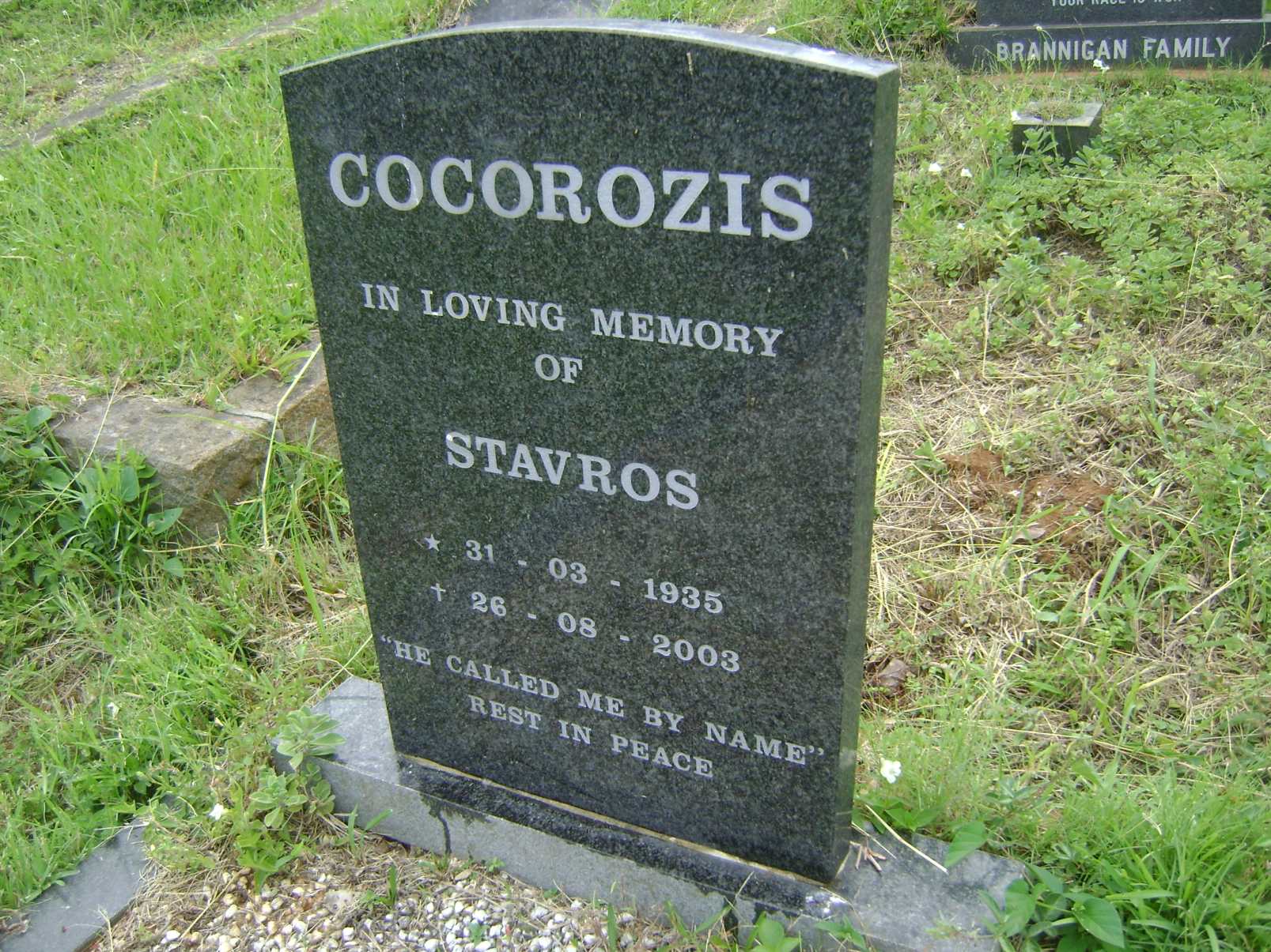 COCOROZIS Stavros 1935-2003