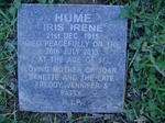 HUME Iris Irene 1915-2013