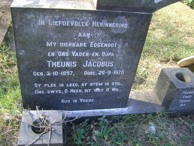 CHAMBERLAIN Theunis Jacobus 1897-1970