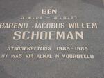 SCHOEMAN Barend Jacobus Willem 1928-1997