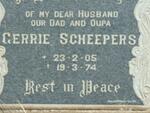SCHEEPERS Gerrie 1905-1974