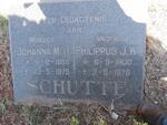 SCHUTTE Philippus J.W. 1900-1976 & Johanna M.H. 1899-1975