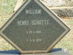SCHUTTE William Henry 1930-1974
