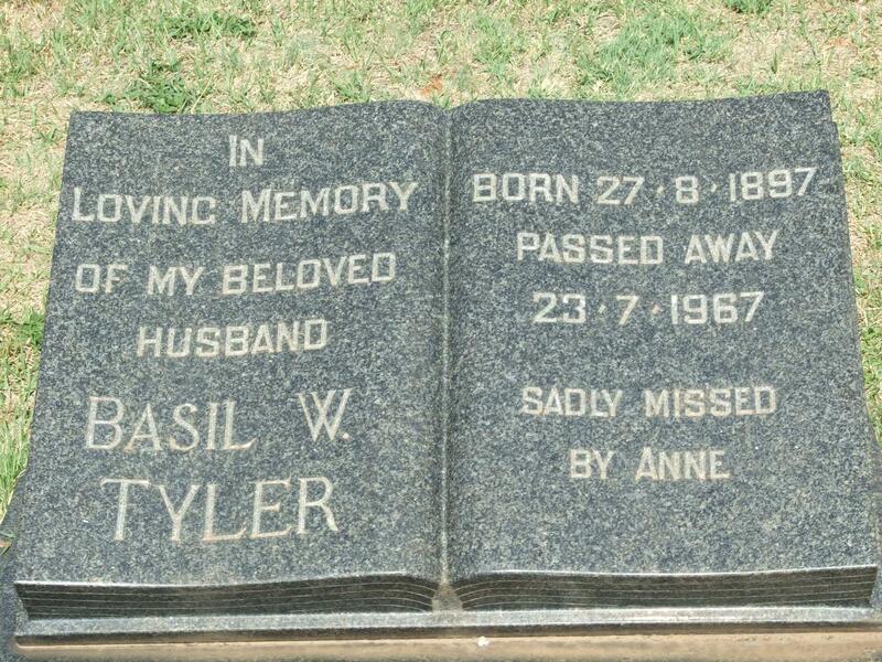 TYLER Basil W. 1897-1967