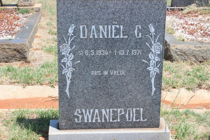 SWANEPOEL Daniël C. 1934-1971