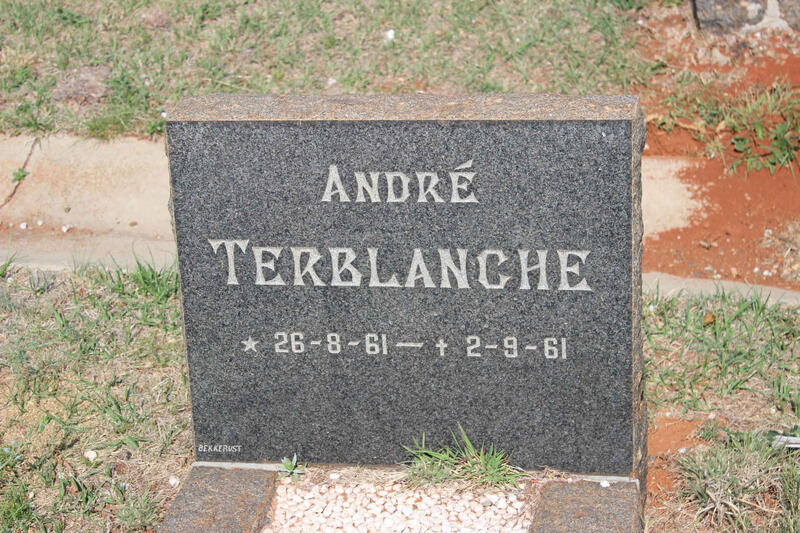 TERBLANCHE André 1961-1961