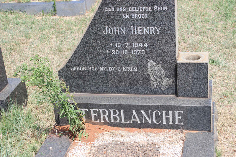 TERBLANCHE John Henry 1944-1970