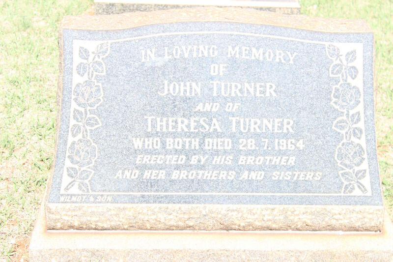TURNER John -1964 & Theresa -1964