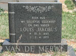 MERWE Louis Jakobus, van de 1895-1973