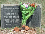 MERWE Marjorie, van der 1921-1968